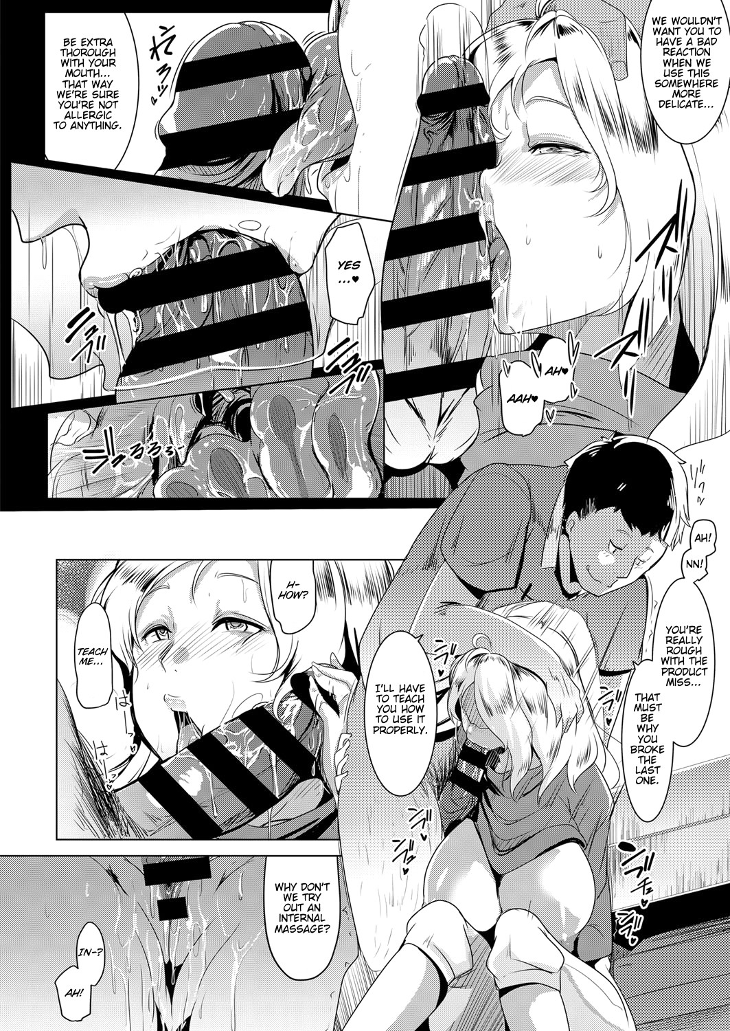 Hentai Manga Comic-A Blonde Housewife's New Toy-Read-8